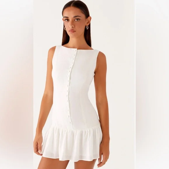 Peppermayo Maggie Linen Mini Dress - Picture 1 of 3